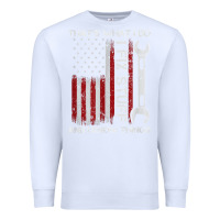 White That_s What I Do I Fix Stuff And I Know Things American Flag Premium Sweatshirt - trangStudio