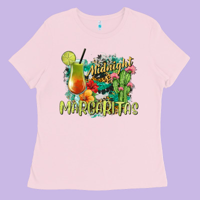 Midnight Margaritas Ladies Tee Designed By Texasbilliewilder