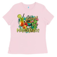 Bubblegum Pink Midnight Margaritas Ladies Tee - texasbilliewilder