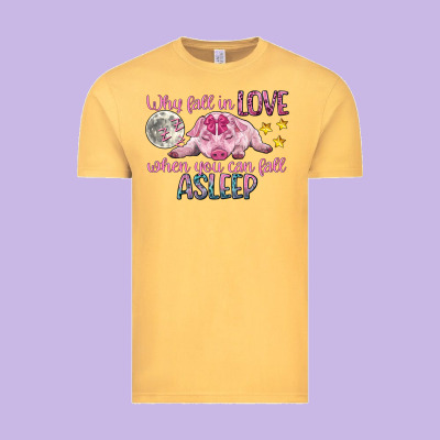 Why Fall In Love When You Can Fall Asleep Vintage Tee Designed By Cowgirlartshop
