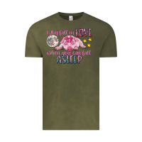 Vintage Olive why fall in love when you can fall asleep Vintage Tee - CowGirlArtShop