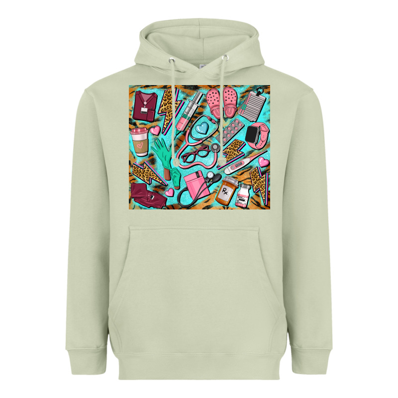 Nurse Tumbler Heavyweight Hoodie by BarkalooDesign | Teevron
