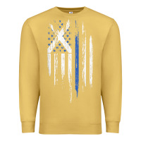 Antique Gold Scottish American Flag Combo Scotland USA Saltire Gift Premium Sweatshirt - trangStudio