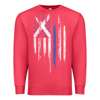 Cardinal Scottish American Flag Combo Scotland USA Saltire Gift Premium Sweatshirt - trangStudio