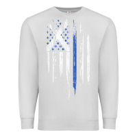 Dove Grey Scottish American Flag Combo Scotland USA Saltire Gift Premium Sweatshirt - trangStudio