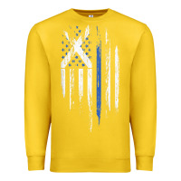 Lemon Scottish American Flag Combo Scotland USA Saltire Gift Premium Sweatshirt - trangStudio
