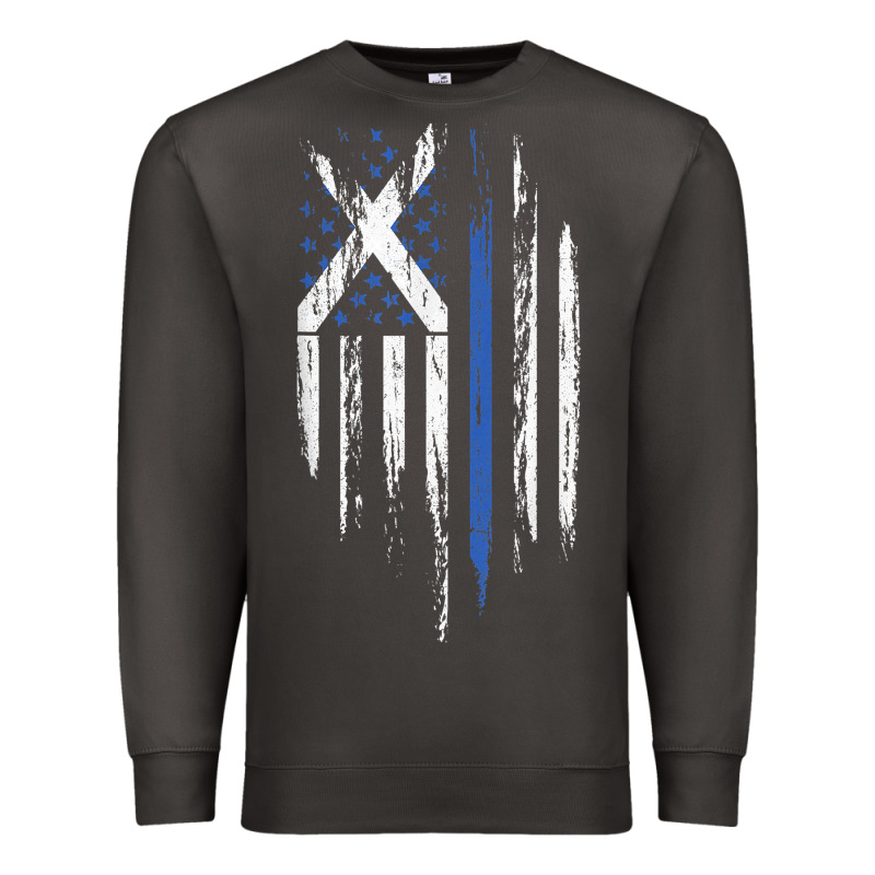 Scottish American Flag Combo Scotland Usa Saltire Gift Premium Sweatshirt by trangStudio | Teevron