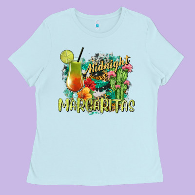 Midnight Margaritas Ladies Tee Designed By Texasbilliewilder