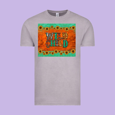 Western Wild Child Vintage Tee Designed By Jasminsmagicworld