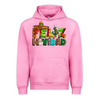 Fuchsia Pink feliz navidad sombrero Urban Hoodie - AdoDesignShop
