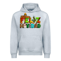 Heather Grey feliz navidad sombrero Urban Hoodie - AdoDesignShop