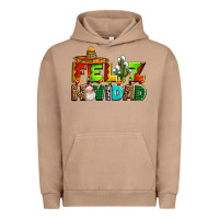 Pigment Burro feliz navidad sombrero Urban Hoodie - AdoDesignShop