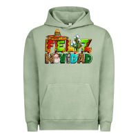 Pigment Oil Green feliz navidad sombrero Urban Hoodie - AdoDesignShop