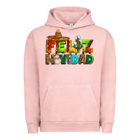 Pigment Salmon feliz navidad sombrero Urban Hoodie - AdoDesignShop