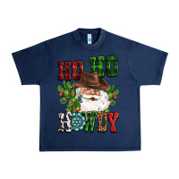 Navy ho ho howdy santa Urban Heavy Tee - CowGirlArtShop