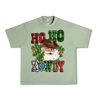 Oil Green ho ho howdy santa Urban Heavy Tee - CowGirlArtShop
