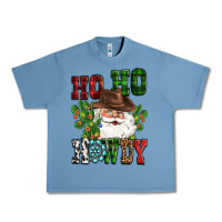 Pebble Blue ho ho howdy santa Urban Heavy Tee - CowGirlArtShop