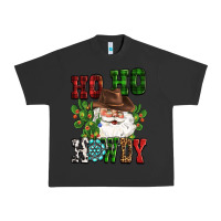 Pigment Black ho ho howdy santa Urban Heavy Tee - CowGirlArtShop