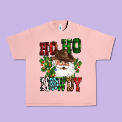Ho Ho Howdy Santa Urban Heavy Tee Designed By Cowgirlartshop