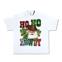 White ho ho howdy santa Urban Heavy Tee - CowGirlArtShop