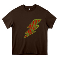 Chocolate Brown Cactus Pattern Lightning Heavy Core Tee - Bettercallsaul