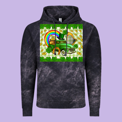 St. Patrick's Truck Vintage Hoodie Designed By Cowgirlartshop