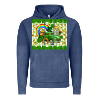 Vintage Denim St. Patrick's truck Vintage Hoodie - CowGirlArtShop