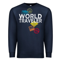 World Traveler Passport Stamp Gift Shirt For Men And Women T Shirt Premium Sweatshirt | Teevron