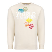 Sandshell world traveler passport stamp gift shirt for men and women t shirt Premium Sweatshirt - trangStudio