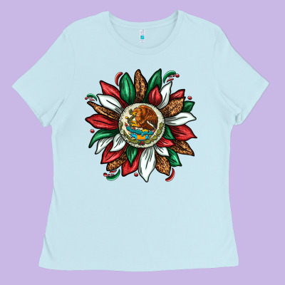 Mexican Sunflower Ladies Tee Designed By Texasbilliewilder