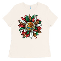 Bone Mexican Sunflower Ladies Tee - texasbilliewilder