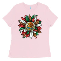 Bubblegum Pink Mexican Sunflower Ladies Tee - texasbilliewilder