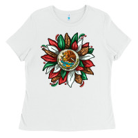 White Mexican Sunflower Ladies Tee - texasbilliewilder