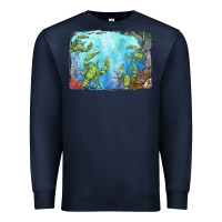 Navy lobster background Premium Sweatshirt - BarkalooDesign
