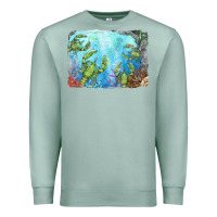 Seafoam lobster background Premium Sweatshirt - BarkalooDesign
