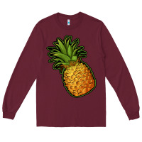 Burgundy pineapple Long Sleeve Tee - Jasminsmagicworld