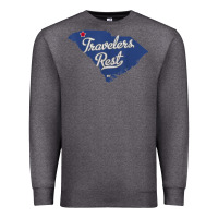 Charcoal Heather travelers rest south carolina sc map Premium Sweatshirt - trangStudio