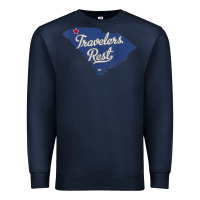 Navy travelers rest south carolina sc map Premium Sweatshirt - trangStudio