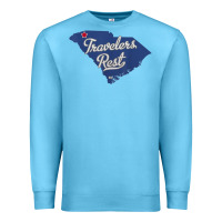 Ocean Blue travelers rest south carolina sc map Premium Sweatshirt - trangStudio