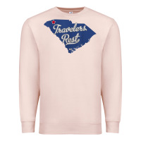 Pale Pink travelers rest south carolina sc map Premium Sweatshirt - trangStudio