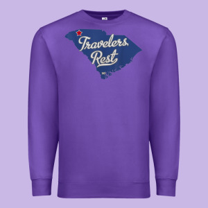 Travelers Rest South Carolina Sc Map Premium Sweatshirt Designed By Trangstudio