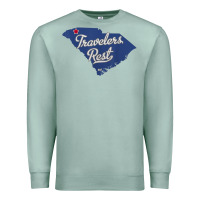 Seafoam travelers rest south carolina sc map Premium Sweatshirt - trangStudio