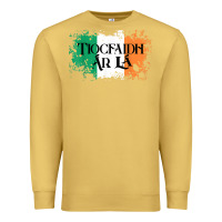 Antique Gold Tiocfaidh Ar La Vintage Ireland Irish Flag Gifts For Men Premium Sweatshirt - trangStudio