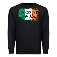 Tiocfaidh Ar La Vintage Ireland Irish Flag Gifts For Men Premium Sweatshirt | Teevron