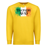 Lemon Tiocfaidh Ar La Vintage Ireland Irish Flag Gifts For Men Premium Sweatshirt - trangStudio