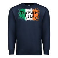 Navy Tiocfaidh Ar La Vintage Ireland Irish Flag Gifts For Men Premium Sweatshirt - trangStudio