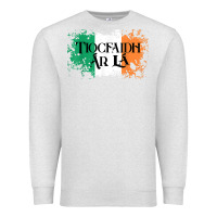 Oatmeal Heather Tiocfaidh Ar La Vintage Ireland Irish Flag Gifts For Men Premium Sweatshirt - trangStudio