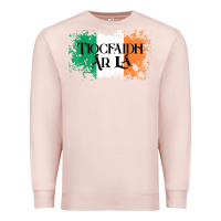 Pale Pink Tiocfaidh Ar La Vintage Ireland Irish Flag Gifts For Men Premium Sweatshirt - trangStudio
