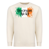 Sandshell Tiocfaidh Ar La Vintage Ireland Irish Flag Gifts For Men Premium Sweatshirt - trangStudio
