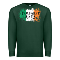 Sports Green Tiocfaidh Ar La Vintage Ireland Irish Flag Gifts For Men Premium Sweatshirt - trangStudio
